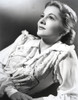 Joan Fontaine Looking Up and wearing a Well Detailed Dress Portrait Photo Print - Item # VARCEL689373