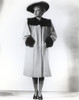 Joan Fontaine wearing a Coat with Hat Portrait Photo Print - Item # VARCEL689384