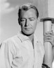 Alan Ladd Holding on a Post in Black and White Portrait Photo Print - Item # VARCEL689793