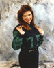 Heather Langenkamp Posed in a Green and Black Blouse Photo Print - Item # VARCEL690047