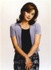 Jane Leeves Posed in Black Short Sleeve Coat and Black Dress with Floral Black Skirt Photo Print - Item # VARCEL690168
