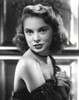 Janet Leigh Portrait in Black Strapless Sequin Soulder Dress with Hands Together on the Chest Photo Print - Item # VARCEL690225
