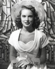 Janet Leigh Close Up in Classic Portrait in White Silk Short Sleeve Dress and Gloves with Hands on the Lap Photo Print - Item # VARCEL690239
