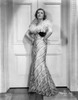Myrna Loy in Elegant Gown in Black and White Photo Print - Item # VARCEL690584
