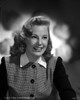 June Allyson Curly Hairdo smiling in Black and White Dress Photo Print - Item # VARCEL692716