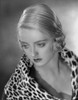 Bette Davis Portrait Looking Down in Leopard Fur Photo Print - Item # VARCEL692893