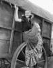 Greta Garbo Posed in Wagon Photo Print - Item # VARCEL692891