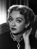 Bette Davis Portrait Hand on the under the Ear in Black High Neck Dress with Black Gemmed Necklace Photo Print - Item # VARCEL692911
