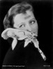 Greta Garbo Side View Posed in Black Gown with Flowers Photo Print - Item # VARCEL692906