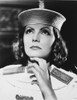Greta Garbo wearing Police Outfit Close Up Portrait Photo Print - Item # VARCEL692927