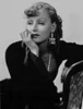 Greta Garbo Lady in Black Leaning on Chair Photo Print - Item # VARCEL693013