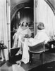 Greta Garbo posed on a Mirror Portrait Photo Print - Item # VARCEL693064