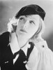 Greta Garbo Leaning and Looking Side ways up Pose Photo Print - Item # VARCEL693108