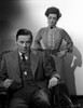 Bette Davis Scene from a Film standing Behind in High Neck Long Sleeve Dress with scarf Photo Print - Item # VARCEL693475