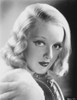 Bette Davis Portrait in White Fur Coat and Black Underclothes in Finger Curl Hairstyle Photo Print - Item # VARCEL693480