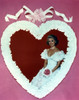 Phyllis Davis in Wedding Gown Heart Frame Photo Print - Item # VARCEL693641