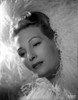 Binnie Barnes Surrounded with Thick Fur Scarf Close Up Portrait Photo Print - Item # VARCEL693667