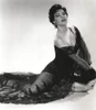 Black and White Portrait of Ava Gardner in Sexy Black Lingerie Photo Print