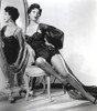 Ava Gardner posed in Black Lingerie on the Mirror Photo Print - Item # VARCEL693779