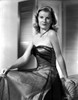Barbara Bel-Geddes on a Silk Tube Dress sitting Photo Print - Item # VARCEL693944