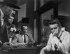 James Dean Scene from a Film Seated on Chair in White Long Sleeve Shirt with Left Hand on the Mouth Photo Print - Item # VARCEL694119