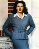 Yvonne DeCarlo Posed in Blue Coat Photo Print - Item # VARCEL694216