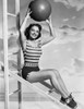 Virginia Gibson holding a ball Photo Print - Item # VARCEL694397