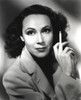 Dolores Del Rio Holding Cigarette in Classic Photo Print - Item # VARCEL694433