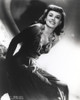 Paulette Goddard smiling in Sexy Lace Dress Portrait Photo Print - Item # VARCEL694689