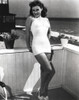 Paulette Goddard Posed in Terrace wearing Sexy White Outfit Photo Print - Item # VARCEL694757