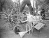 A film still of Johnny Sheffield and a chimpanzee Photo Print - Item # VARCEL694906