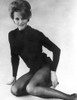 Angie Dickinson Posed in Black Sweater Black and White Photo Print - Item # VARCEL694965