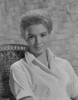 Angie Dickinson Looking Away wearing a White Dress in Close Up Portrait Photo Print - Item # VARCEL695007