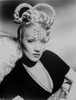 Marlene Dietrich Posed in Black Dress with Braided Hairstyle Photo Print - Item # VARCEL695210