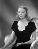 Virginia Bruce Seated on Chair in Black Dress Photo Print - Item # VARCEL695208