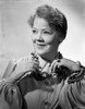 Spring Byington smiling in a Portrait wearing Formal Dress Black and White Photo Print - Item # VARCEL695304