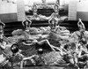 Marlene Dietrich Dancing in Ballet Outfit with Dancers Photo Print - Item # VARCEL695324