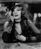 Marlene Dietrich in Black and White Dress with Black Background Photo Print - Item # VARCEL695375