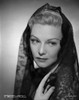 Madeleine Carroll Posed in Black Dress with Veil Photo Print - Item # VARCEL695494