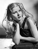 Mary Carlisle Portrait in Black Dress with Veil Photo Print - Item # VARCEL695664