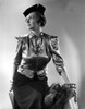 Irene Castle Wearomg a Furry Sleeve Dress with Black Hat Photo Print - Item # VARCEL695808