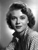 Peggy Castle smiling in Checkered Polo in Black and White Close Up Portrait Photo Print - Item # VARCEL695934