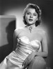 Peggy Castle Posed wearing Silk Dress Portrait Photo Print - Item # VARCEL695923