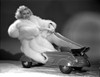 Barbara Pepper on a Furry Coat sitting and Playing Photo Print - Item # VARCEL703051