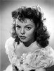 Jean Porter Portrait in Frilled White Lace Ruffled Dress Photo Print - Item # VARCEL703166