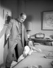Human Desire Man in Suit and Lady in White is Scared Photo Print - Item # VARCEL703230