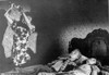 Strait Jacket Woman trying to Kill Man and Woman Sleeping in Bed Photo Print - Item # VARCEL703273