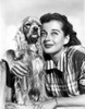 Gail Russell Posed with Furry Dog Photo Print - Item # VARCEL704019