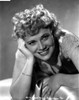 Penny Singleton smiling with One Hand on Face in Floral Dress Close Up Portrait Photo Print - Item # VARCEL704607