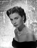 Jean Simmons Portrait in Black Off Shoulder Dress and Necklace Photo Print - Item # VARCEL704680